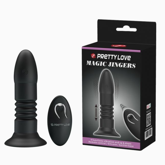 Анальна пробка - Pretty Love Magic Jingers Plug Black