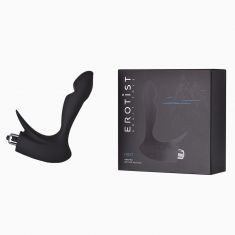 Стимулятор простаты Erotist First, силикон, чёрный, 14,4 см