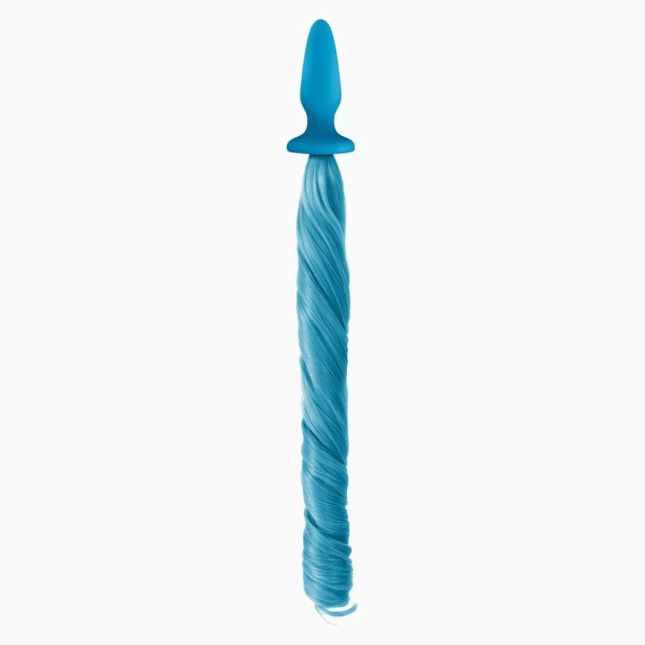 Анальна пробка з хвостиком Unicorn Tails Pastel, 8,4х3, 2 см