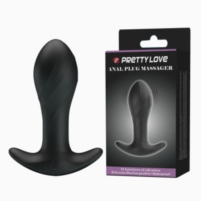Анальна пробка - Pretty Love Anal Plug Massager Black