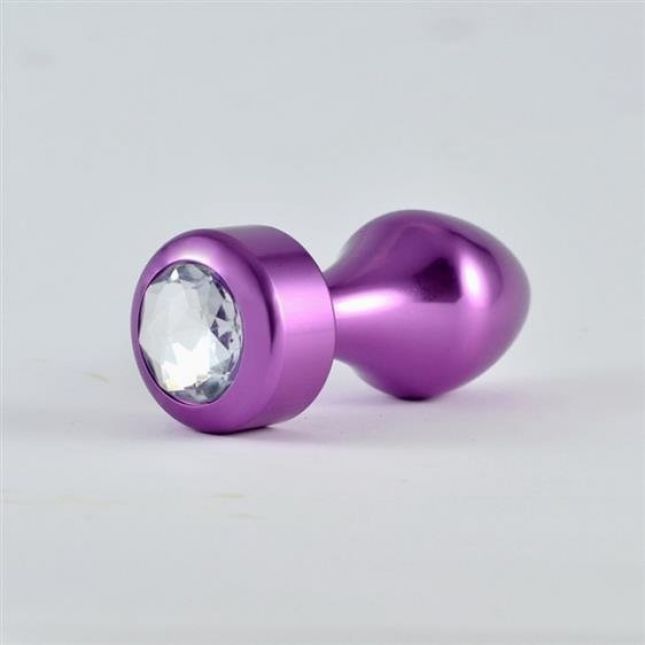 Анальна пробка - Heavy Metal Anal Plug Rosebud Aluminium Purple