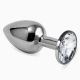 Анальна пробка - Rosebud Classic Metal Plug S, cеребряный