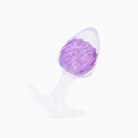 Анальна пробка Liebe Seele Icecream-shaped Crystal Anal Plug - Purple Small
