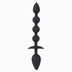 Анальный стимулятор - Black Velvets Plug + beads