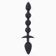 Анальний стимулятор - Black Velvets Plug + beads