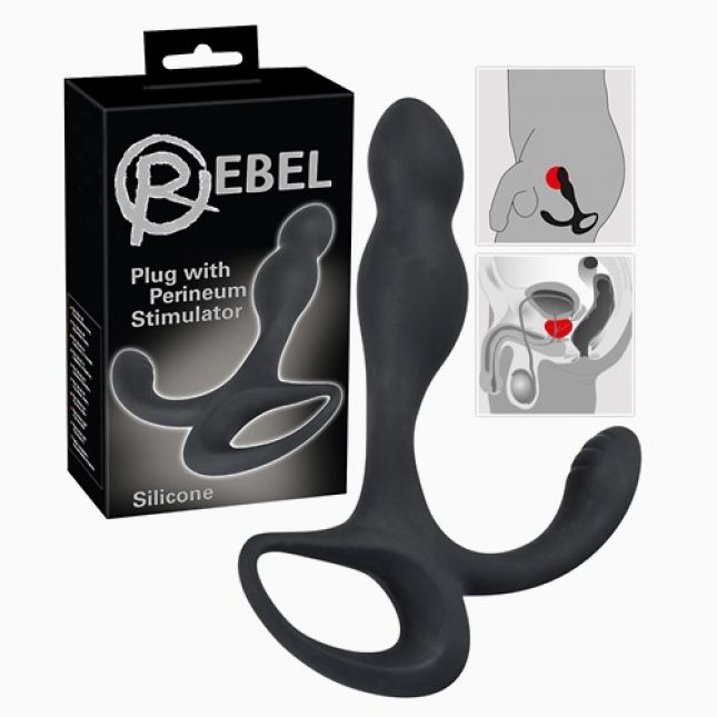 Масажер простати - Rebel Plug with Perineum Stimulator