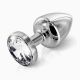 Анальна пробка із стразом Diogol ANNI round stainless steel 25мм