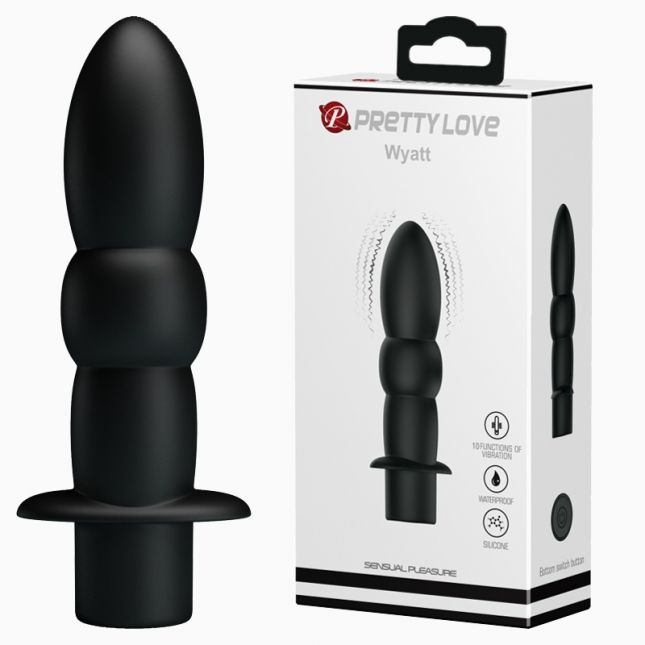 Вібратор - Pretty Love Wyatt Anal Plug Black