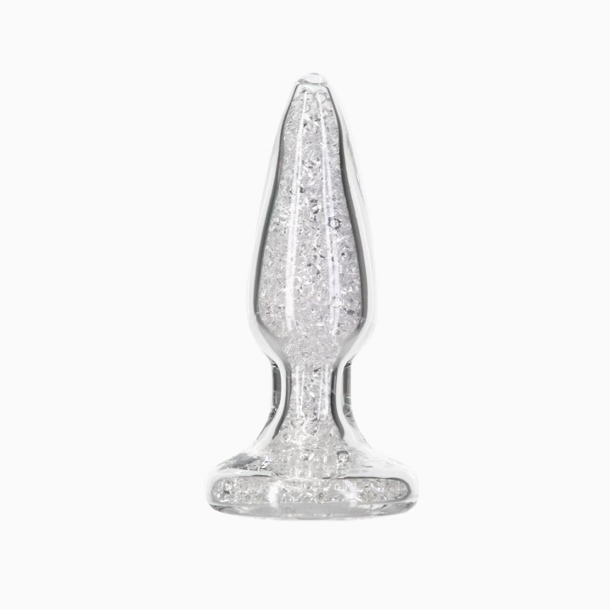 Скляна анальна пробка Pillow Talk Fancy Luxurious Glass Anal Plug, ⌀3,1см, віброкуля в подарунок Скляна анальна пробка Pillow Talk Fancy Luxurious Glass Anal Plug, ⌀3,1см, віброкуля в подарунок