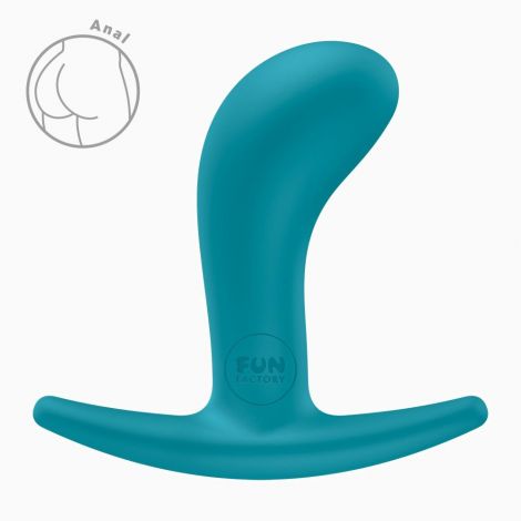 Анальна пробка Fun Factory BOOTIE S Aquamarine, діаметр 2,8 см, тонкий обмежувач
