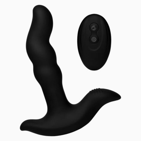 Rimstatic Curved Rotating Plug with Remote - масажер простати з ротацією, 17.1х3.3 см