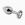 Металева анальна пробка з кристалом Alive Mini Metal Butt Plug White L