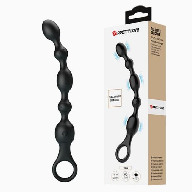 Анальний стимулятор - Pretty Love Van Anal Beads Black