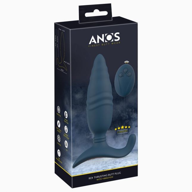Масажер простати - Anos RC Thrusting Butt Plug Масажер простати - Anos RC Thrusting Butt Plug