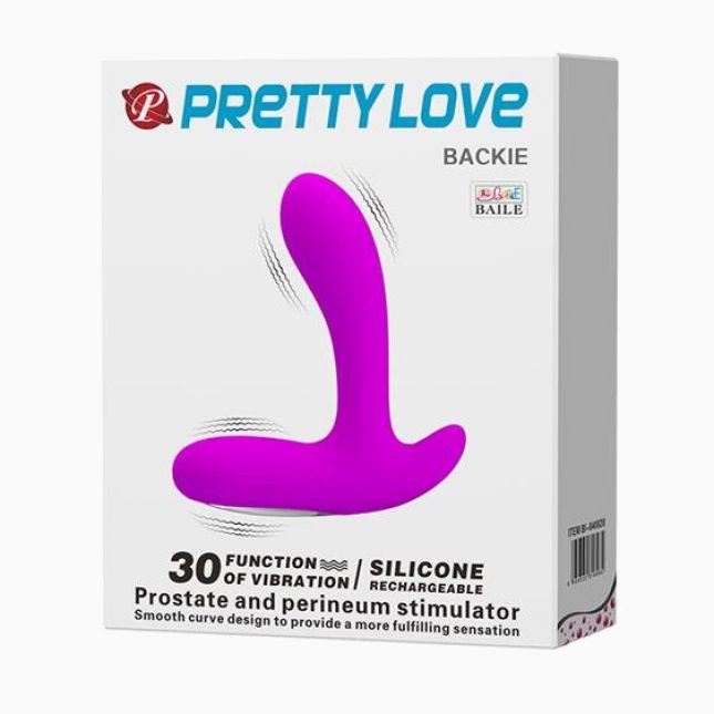 Вібростимулятор - Pretty Love Backie Prostata Stimulator Pink