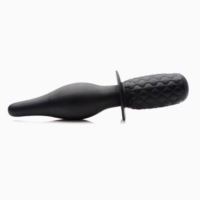 The Drop 10x Silicone Vibrating Thruster - анальный вибратор с рукояткой, 19.7х4 см.
