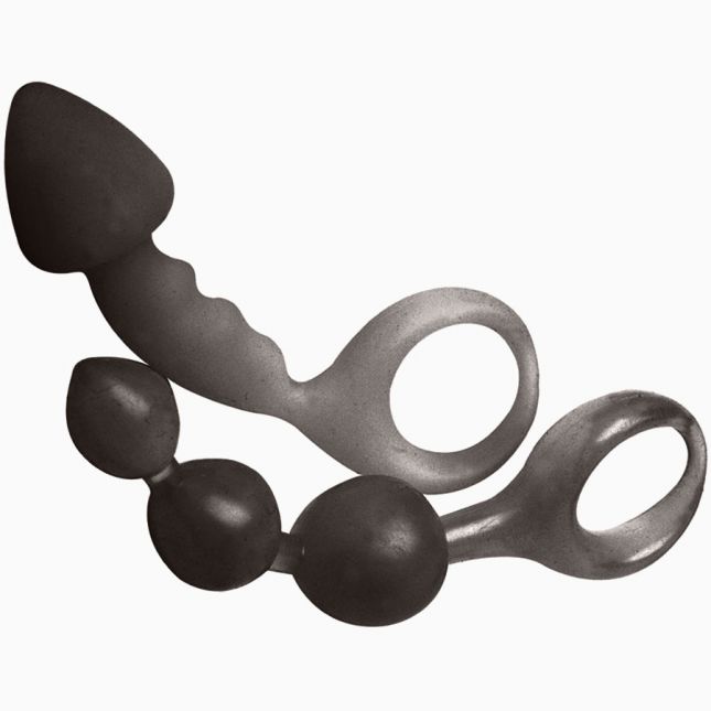 Сет из 2 анальных пробок Bottoms Up® Butt Silicone Anal Toy 