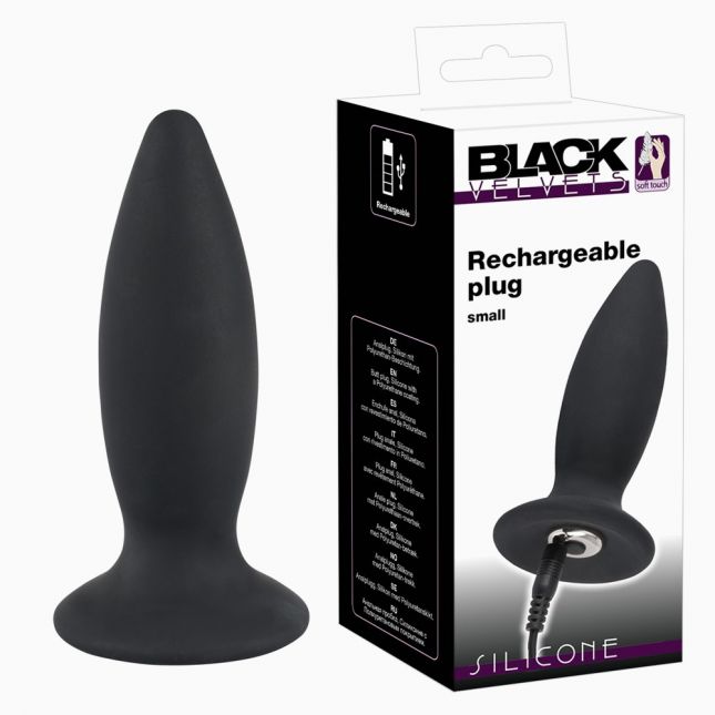 Анальна пробка - Black Velvets Recharge Plug S