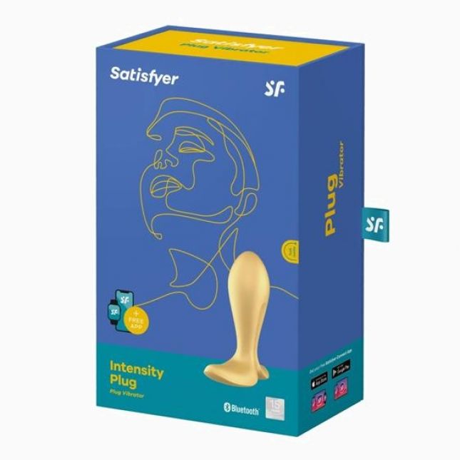 Анальна пробка - Satisfyer Intensity Plug Gold (App)