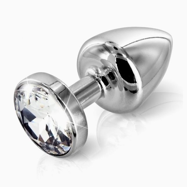 Анальна пробка із стразом Diogol ANNI round stainless steel 30мм