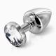 Анальна пробка із стразом Diogol ANNI round stainless steel 30мм