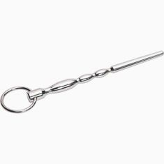 Пикантные Штучки - расширитель для уретры с кольцом, 13х0,8 см