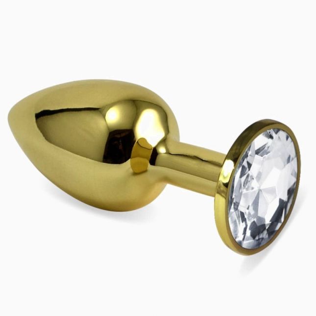 Анальна пробка - Rosebud Classic Metal Plug S, золотий