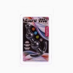Анальна пробка - Lure Me Butt Plug Beaded Slim Black