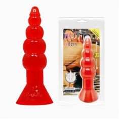 Анальна пробка - Butt Plug PVC, червона