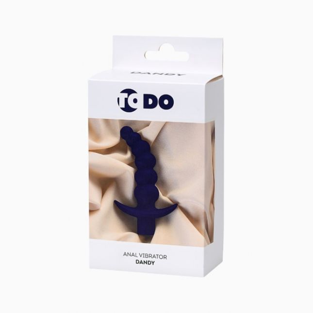 Анальний вібратор ToDo By Toyfa Dandy, вологостійкий, силікон, фіолетовий, 13,5 см, ø 3,2 см
