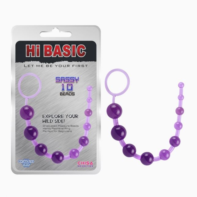 Анальная цепочка - SASSY Anal Beads Purple
