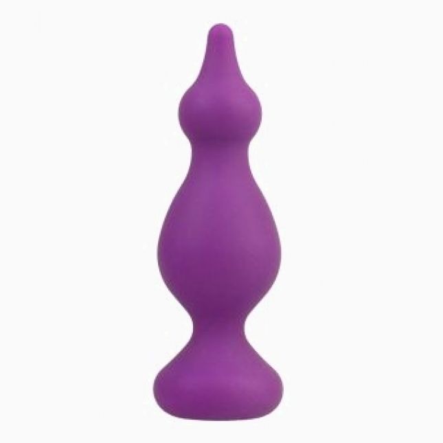 Анальна пробка Adrien Lastic Amuse Medium Purple (M) з двома переходами, макс. діаметр 3,6 см