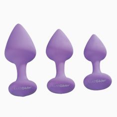 Набор анальных пробок - LustGlider Classic Plug Set Lila
