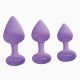 Набор анальных пробок - LustGlider Classic Plug Set Lila