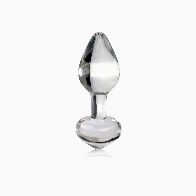 Pipedream Icicles No.44 - стеклянная анальная пробка, 6,5х2,5 см