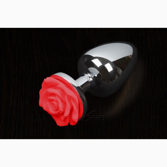 Пікантні Штучки Rose Small - маленька анальна пробка, 6х3 см