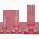 Набір анальних пробок Doc Johnson Crystal Jellies - Pink, макс. діаметр 2см - 3 см - 4 см