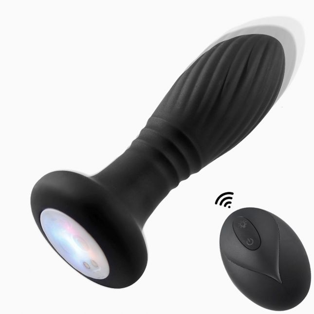 Анальна пробка - Thrusting Anal Plug Black