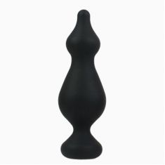 Анальна пробка Adrien Lastic Amuse Big Black (L) з двома переходами, макс. діаметр 4,4 см