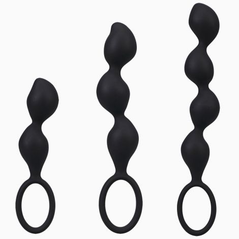 Набір анальних іграшок Doc Johnson Mood Naughty Contour Beads Trainer Set