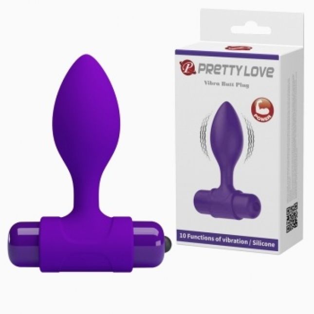 Анальна пробка - Pretty Love Vibra Butt Plug Purple Анальна пробка - Pretty Love Vibra Butt Plug Purple
