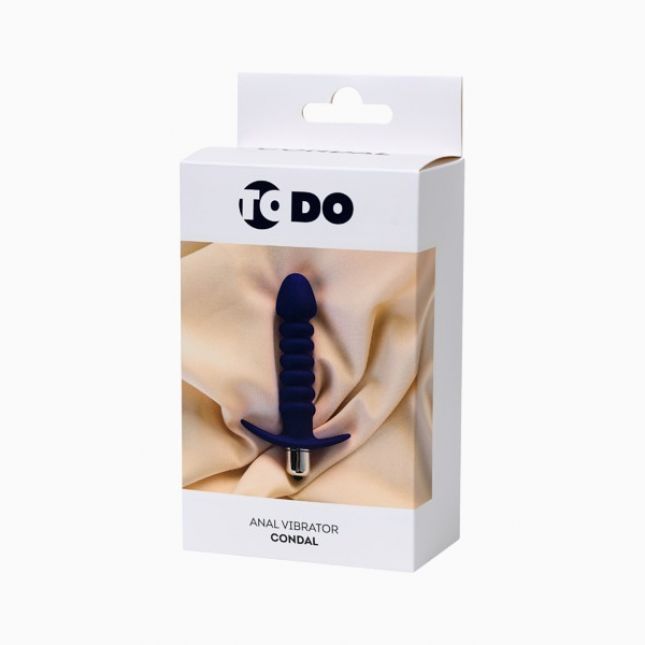 Анальний вібратор ToDo By Toyfa Condal, вологостійкий, силікон, фіолетовий, 14 см, ø 2,9 см