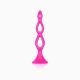 CalExotic Booty Call Silicone Triple Probe - тройная полая анальная пробка, 10,25х3,25 см (розовый)