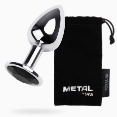 Анальный страз Metal By Toyfa, металл, серебристый, с кристаллом цвета турмалин, 8 см, ø 3,4 см, 85 Анальный страз Metal By Toyfa, металл, серебристый, с кристаллом цвета турмалин, 8 см, ø 3,4 см, 85