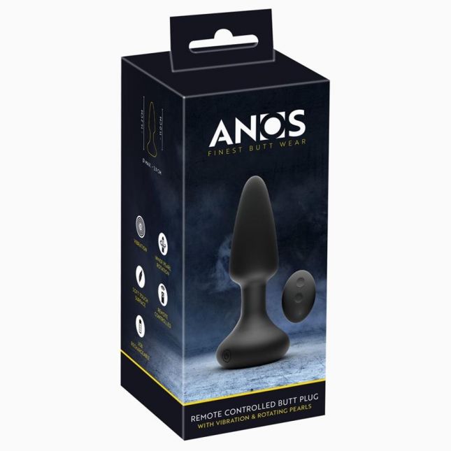 Анальна пробка - ANOS RC butt plug with vibration Analplug