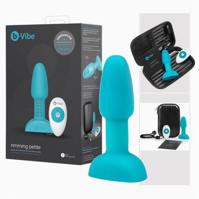 Анальна пробка - b - Vibe Rimming Petite Teal