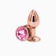 Анальная пробка NS Novelties Rear Assets - Rose Gold - Small - Pink
