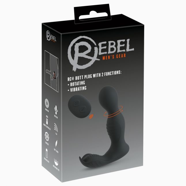 Анальна пробка - Rebel RC Butt Plug With 2 Functions