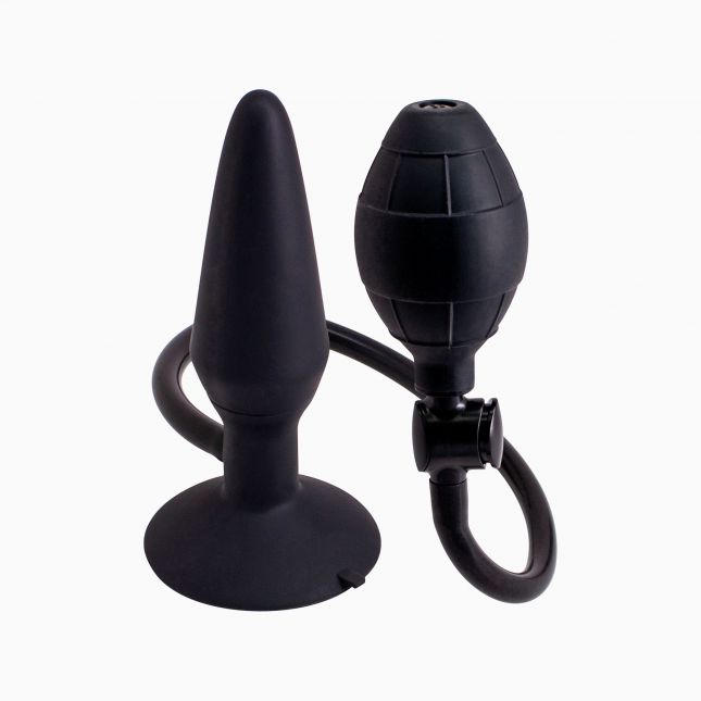 Seven Creations Inflatable Butt Plug M - надувна анальна пробка, середня, 14,2х8 см