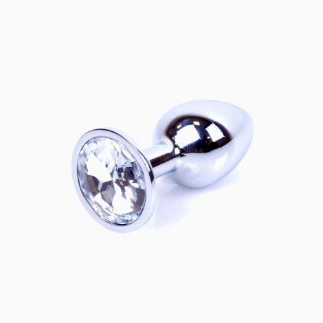 Анальна пробка - Jewellery Silver Plug - Clear
